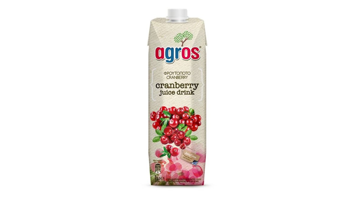 Agros Cranberrysaft 1l
