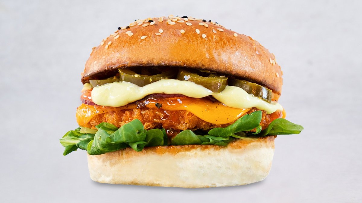 Vegan Hot Crispy-Chicken Burger